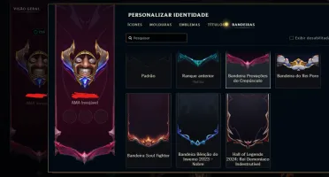 Conta Lol 2014 Full Campeões, Mono Draven 1Mi E Skin Ahri Fa