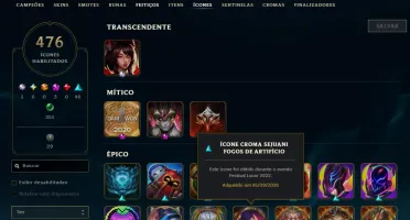 Conta Lol 2014 Full Campeões, Mono Draven 1Mi E Skin Ahri Fa