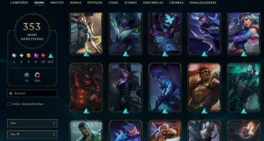 Conta Lol 2014 Full Campeões, Mono Draven 1Mi E Skin Ahri Fa