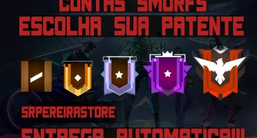 Conta FREE FIRE Smurf | Bronze | Prata | Ouro | Platina