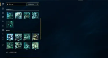 Unranked com 25 Champs e 6 Skins + 8 Fragmentos