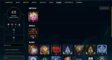 Unranked com 25 Champs e 6 Skins + 8 Fragmentos
