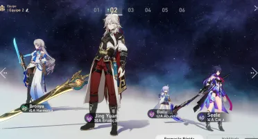 Jing Yuan + Seele + Bronya + Clara + Bailu