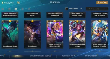 Conta Colecionador High-End Wild Rift | 476 Skins