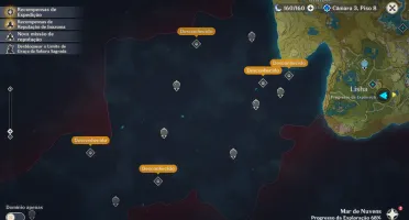 CONTA DE GENSHIN AR 56 7 PERSONAGENS 5 ESTRELAS