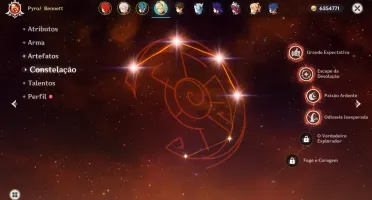 CONTA DE GENSHIN AR 56 7 PERSONAGENS 5 ESTRELAS