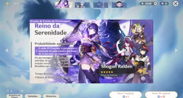 CONTA DE GENSHIN AR 56 7 PERSONAGENS 5 ESTRELAS