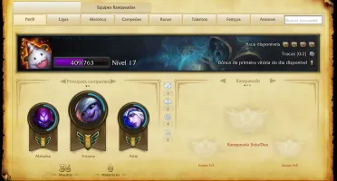 Conta Smurf Unranked League Of Legends + Com skin lendária