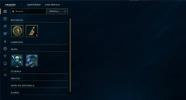 Unranked com 35 Champs e 8 Skins