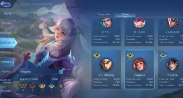 Conta Mobile Legends: Bang Bang. Com skin épica do Lancelot.