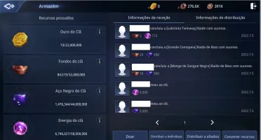 Vendo Clan MIR4 NA62 LVL 46