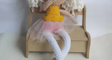 boneca balairina amigurumi (personalizados)