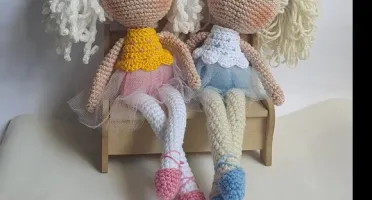 boneca balairina amigurumi (personalizados)