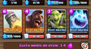 Conta CLASH ROYALE nv 12 -MUITO UPADA