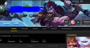 Conta de League of Legends (S7: Diamante 1, ex Mestre)