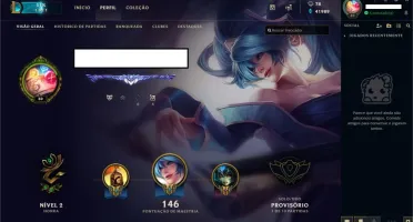 Conta de League of Legends (S7: Diamante 1, ex Mestre)
