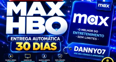 HBO Max – Tela Privada 🔒 | 30 Dias