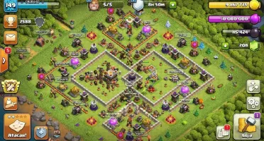 Conta Cv 11 Clash Of Clans Bem Upada.