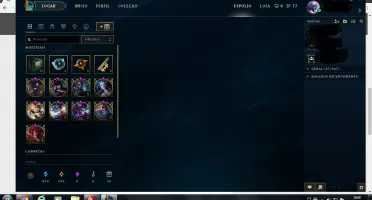 conta lol -89camp -15skin -2pagderunas -10baus(sem chave)