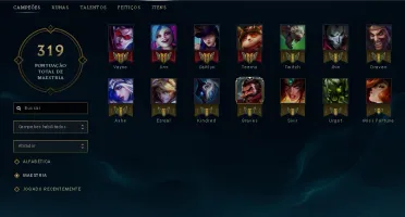 conta lol -89camp -15skin -2pagderunas -10baus(sem chave)