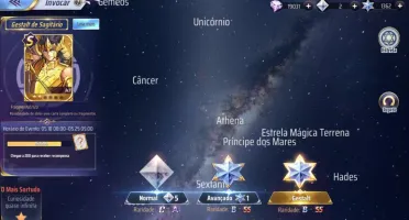 SAINT SEIYA AWAKENING - COM GEMAS AVANÇADAS E LIVROS