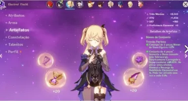 MELHOR CONTA 5* - DILUC, VENTI, KLEE, QIQI + TÚMULO DO LOBO