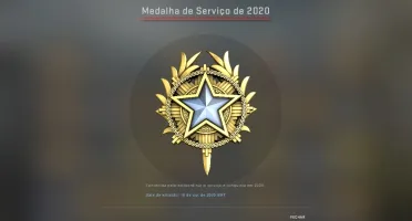 CONTA PRIME CS GO OURO (com medalha de serviço)