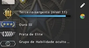 CONTA PRIME CS GO OURO (com medalha de serviço)