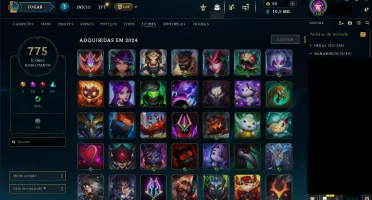 Conta league of legends 698 skins nivel 893