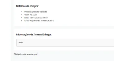 Script Checkout Cartão & Pix Entrega De Produtos Digitais