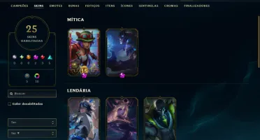 Esmeralda 4 com 80 Champs e 25 Skins