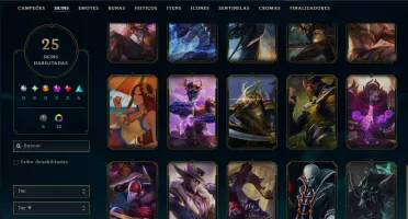 Esmeralda 4 com 80 Champs e 25 Skins