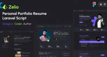 Zelio - Personal Portfolio Resume Laravel Script
