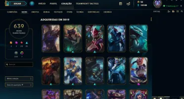 Conta LoL Diamante - 639 Skins
