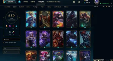 Conta LoL Diamante - 639 Skins