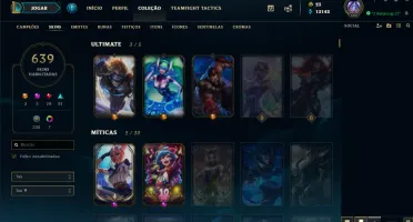Conta LoL Diamante - 639 Skins