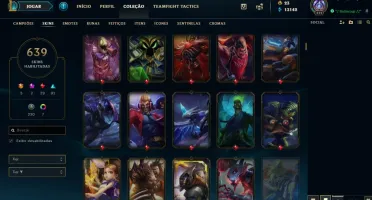 Conta LoL Diamante - 639 Skins