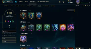 Conta LoL Diamante - 639 Skins