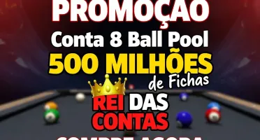PROMOÇÃO: Conta 8 Ball Pool 500 MILHÕES de Fichas + Notas