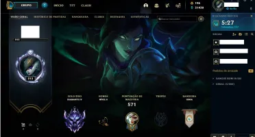 CONTA LEAGUE OF LEGENDS DIAMANTE 4