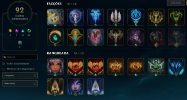 conta ex D4 s9 MMR alto 62 champs com todos dados