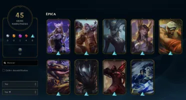 Conta League of Legends Full Acesso -134 Champs e 45 Skins