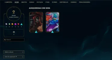 Ouro 4 com 65 Champs e 2 Skins