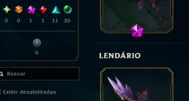 Conta League of Legends, 350+ skins, lvl 759.