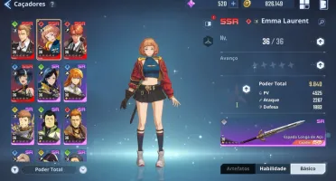 Conta (Cn) Solo Leveling Arise 3 Char Ssr E 2 Armas Ssr