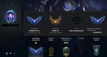 Conta Diamante 4 LOL
