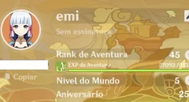 CONTA GENSHIN IMPACT COM CYNO AYAKA EULA CHILDE + DOIS T5
