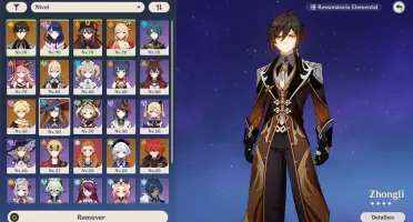 CONTA GENSHIN AR 51 8 personagens 5* SEM ASSOCIAÇÃO