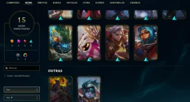 Conta main master yi platina 4 com borba da skin tinta sombr