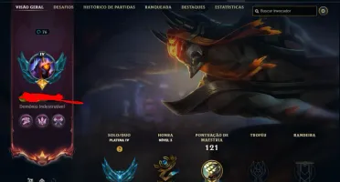 Conta main master yi platina 4 com borba da skin tinta sombr